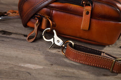 Leather Belt Pouch Mens Small Crossbody Bag Cell Phone Belt Holster Mens Leather Belt Bag edc leather belt pouch​