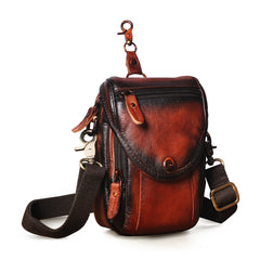 small belt clip tool pouch​ Leather Belt Pouch Mens Small Crossbody Bag Cell Phone Belt Holster Mens Leather Belt Bag