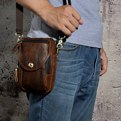 belt wallet pouch​ Leather Belt Pouch Mens Small Crossbody Bag Cell Phone Belt Holster Mens Leather Belt Bag