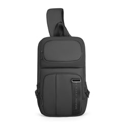 Black single strap backpack Waterproof Business Sling Bag For Big Men best sling bag for travel