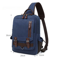 School Canvas Large Sling Bag For Men 