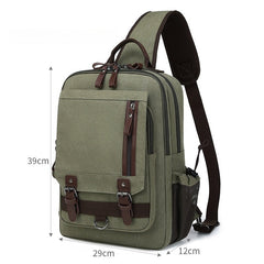 School Canvas Large Sling Bag For Men 