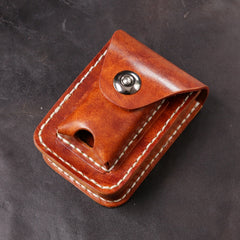 Cool Leather Mens Cigarette Case with Belt Loop Zippo Lighter Holder for Men