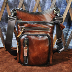 leg bag Leather Drop Leg Bag Mens Leather Thigh Bag Left Leg Pack Motorcycle Thigh Bag Belt Pouch 