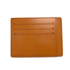 Leather Mens Slim Cards Holder Front Pocket Wallets Card Wallet for Men