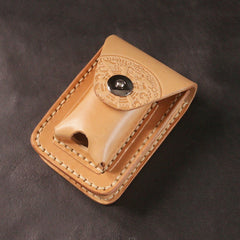 Cool Leather Mens Cigarette Case with Belt Loop Zippo Lighter Holder for Men