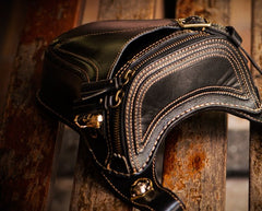 Leather Belt Pouch Mens Small Cases Waist Bag Hip Pack Belt Bag Fanny Pack Bumbag for Men