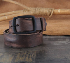 Genuine Leather Punk Rock Biker Trucker Mens Belt Men Black Coffee Belt for Men