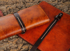 Handmade Leather Mens Clutch Wallet Cool Leather Wallet Long Phone Wallets for Men