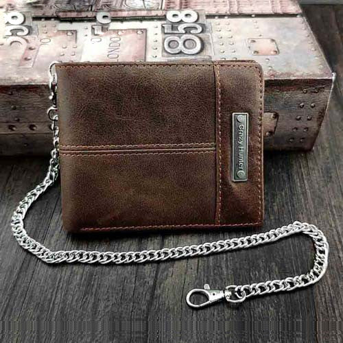 2021 New Men Wallets Name Customized PU Leather Short Card Holder Chain Men  Purse High Quality Brand Male wallet - AliExpress