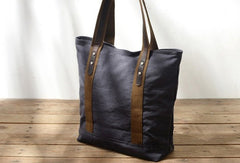 Mens Canvas Tote Purse Handbags Canvas Shoulder Bag for Men - iwalletsmen