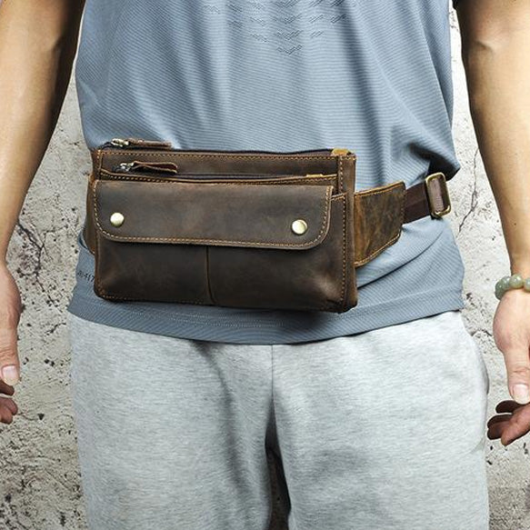 The Fanny Pack  Classic Men's Leather Bum Bag – The Real Leather