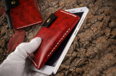 Handmade Leather Mens Cool Slim Leather Wallet Men Small Wallets Card Holders for Men - iwalletsmen