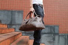 Cool Leather Mens Weekender Bag Travel Bags Shoulder Bags for men - iwalletsmen