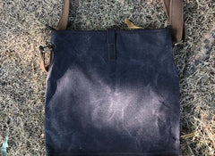 Waxed Canvas Messenger Bag for men Vintage Shoulder Bag for men - iwalletsmen