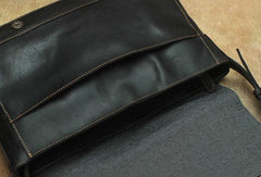 Black Cool Leather Messenger Bag Handbag Shoulder Bag For Men - iwalletsmen