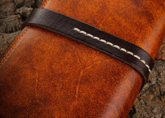 Handmade Leather Mens Clutch Wallet Cool Leather Wallet Long Phone Wallets for Men