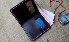 Vintage Leather Mens Bifold Small Wallet Leather Small Wallets for Men - iwalletsmen