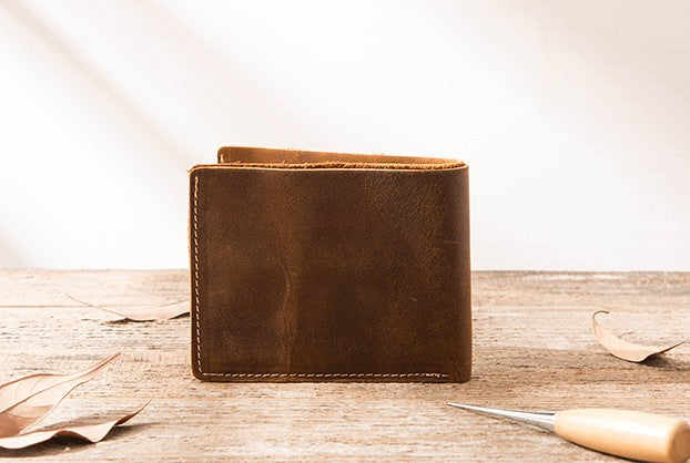 Vintage Slim Cool Mens long Wallet Leather Wallet Bifold Long Wallets –  iwalletsmen