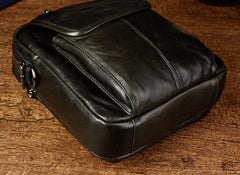 Small Leather Mens SIDE BAGs COURIER BAG Messenger Bag Shoulder Bag for Men - iwalletsmen