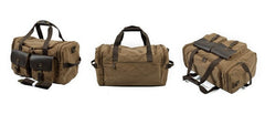 Mens Black Canvas Leather Weekender Bag Canvas Travel Shoulder Bags for Men - iwalletsmen