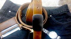 Handmade Vintage Brown Leather Mens Belt Leather Belt for Men - iwalletsmen