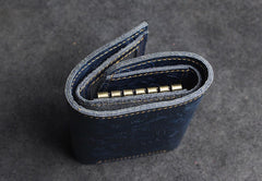 Blue Leather Wallet for Keys car key fob wallet Mens Key Wallet Car Key Wallet Trifold Key Wallet Holder Key Case Wallet