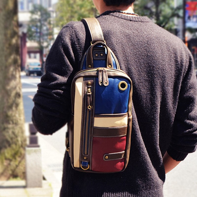 Men's Fashion Crossbody Bag, Trendy Casual Shoulder Bag With
