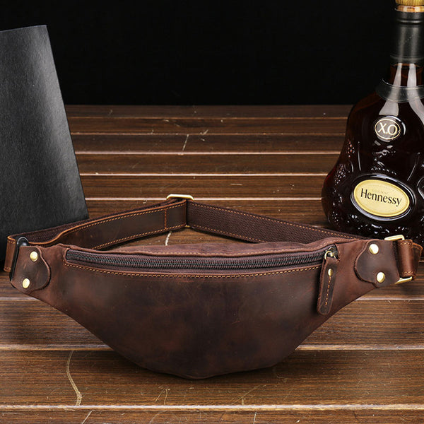 The Fanny Pack  Classic Men's Leather Bum Bag – The Real Leather