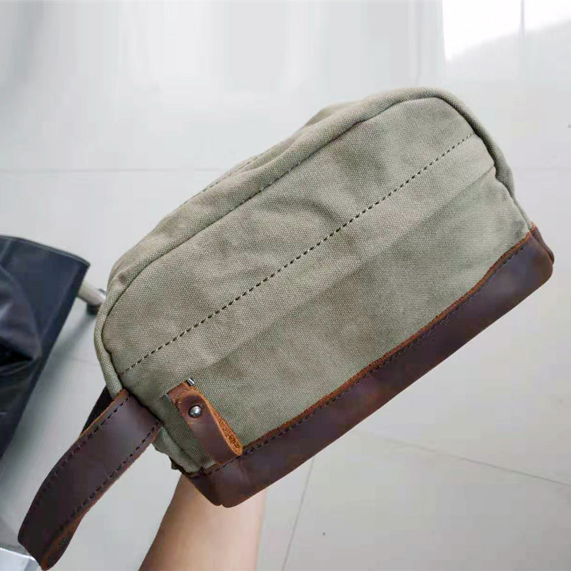 2021 Men Canvas Clutch Bag Daily Multi-pocket Storage Bag Male