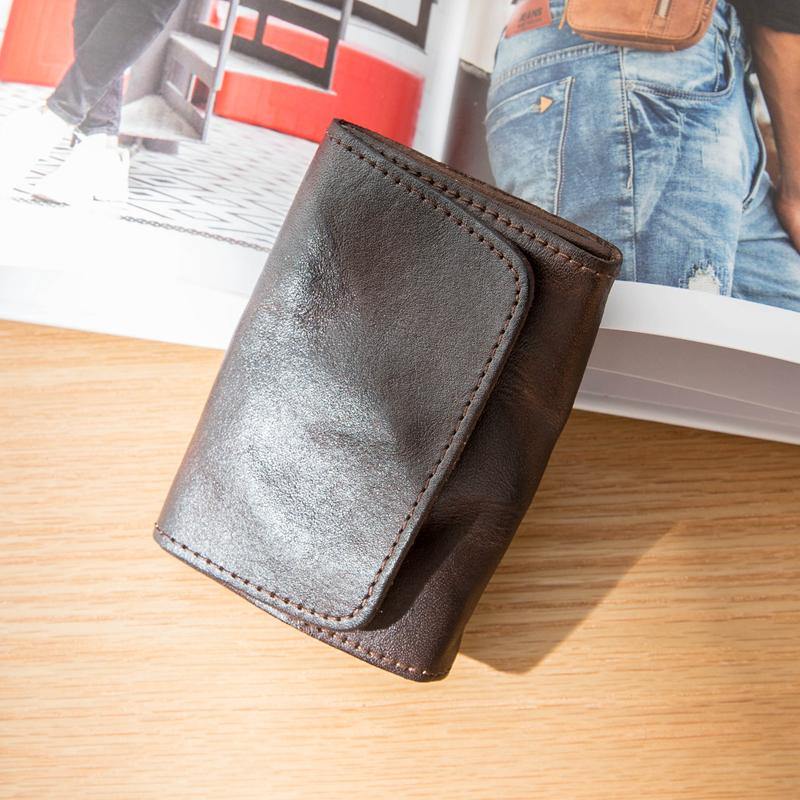 Men Wallets Genuine Cow Leather Wallets Brand With Coin Pocket Purse Card  Holder Fashion wallet - AliExpress