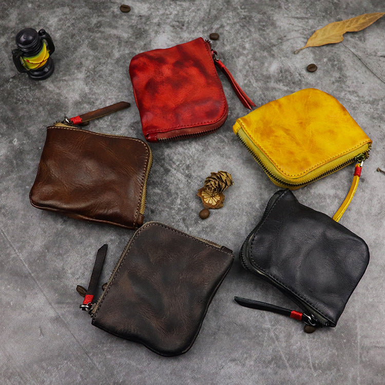 vintage zipper pullers  Leather front pocket wallet, Workwear