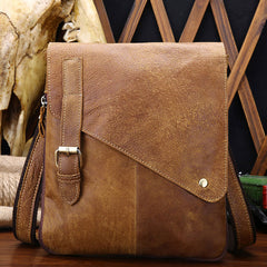 Cool Leather Mens Small Side Bag Messenger Bag Shoulder Bag for Men - iwalletsmen