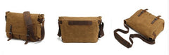 Mens Waxed Canvas Camera Messenger Bag Side Bag Camera Shoulder Bag for Men - iwalletsmen