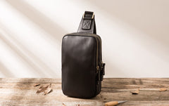 Cool Leather Mens Sling Bag Sling Shoulder Bags Sling Backpack for men - iwalletsmen