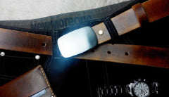 Handmade Vintage Brown Leather Mens Belt Leather Belt for Men - iwalletsmen