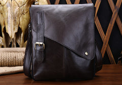 Cool Leather Mens Small Side Bag Messenger Bag Shoulder Bag for Men - iwalletsmen