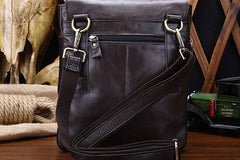 Cool Leather Mens Small Side Bag Messenger Bag Shoulder Bag for Men - iwalletsmen