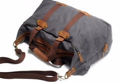 Mens Waxed Canvas Weekender Bag Canvas Travel Bag Shoulder Bag for Men - iwalletsmen