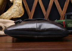 Cool Leather Mens Small Side Bag Messenger Bag Shoulder Bag for Men - iwalletsmen