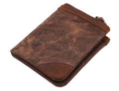 Mens Canvas Small Wallet for men Bifold Cool Men billfold Small Wallet - iwalletsmen