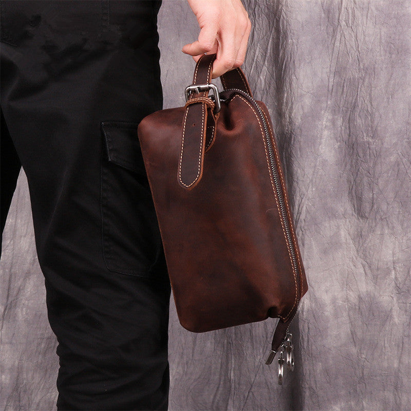Men's Leather Clutch Bag
