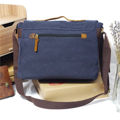 Cool Canvas Mens 15'' Side Bag Shoulder Bag College Bag Messenger Bag for Men - iwalletsmen