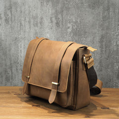 Cool Leather Mens Small Side Bag Small Shoulder Bag Messenger Bag for Men - iwalletsmen