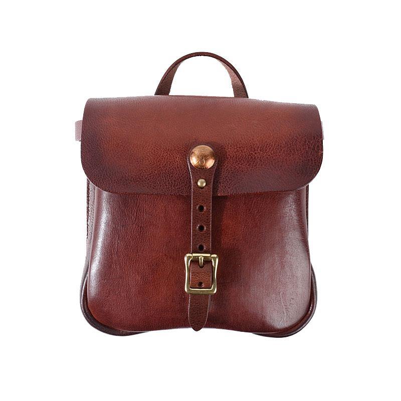 Casual Black Leather Mens Cool Square Side Bag Messenger Bag Vertical Brown Small Postman Courier Bag for Men - iwalletsmen