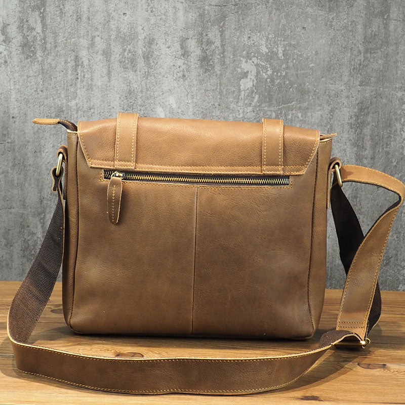 Cool Leather Mens Small Messenger Bags Shoulder Bags for Men – iwalletsmen