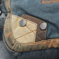 Denim Blue Mens Casual Small Messenger Bag Jean Postman Bag Courier Bag For Men - iwalletsmen