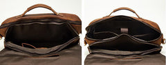 LEATHER MENS BRIEFCASE MESSENGER BAG WORK BAG Handbag FOR MEN - iwalletsmen