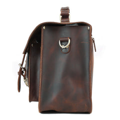 Vitnage Brown Leather Men's Camera Shoulder Bag SLR SIDE BAG Camera Handbag For Men - iwalletsmen