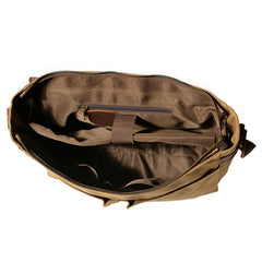 Mens Canvas Side Bag Canvas Messenger Bag Courier Bag Shoulder Bag for Men - iwalletsmen